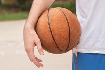 Ready for some basketball outdoors.