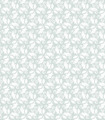 Floral Fine Seamless Vector Pattern