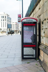Modern english phone booth