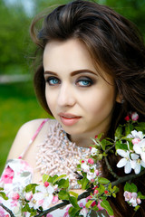 Naklejka premium Portrait of beautiful woman