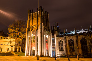 Sheffield Cathedral by night - 96223083