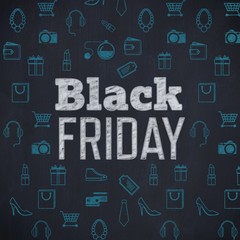 Fototapeta premium Composite image of black friday advert