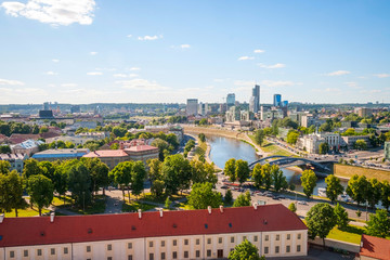 View to modern part of Vilnius, Lithuania