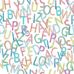 Letters background seamlos