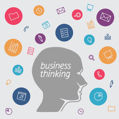 Favorite of softwarebusiness analysts and project managers in the form icons. head it specialist in profile - the digital tools employees