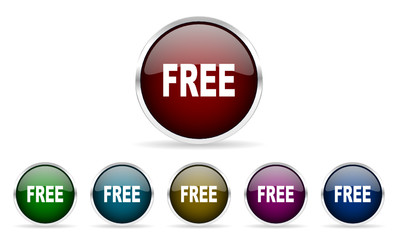 free vector glossy web icon set