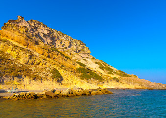 Beautiful coast at Kefalos area in Kos island in Greece