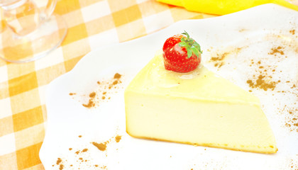 Cheesecake on the plate