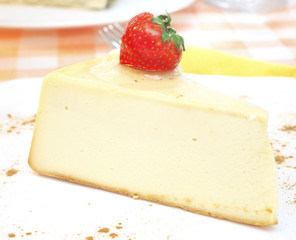 Cheesecake on the plate