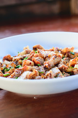 Charcoal boiled pork neck