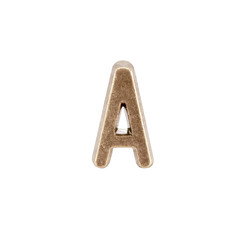 Bronze letter A