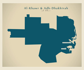 Modern Map - Al-Khawr and Adh-Dhakhirah QA