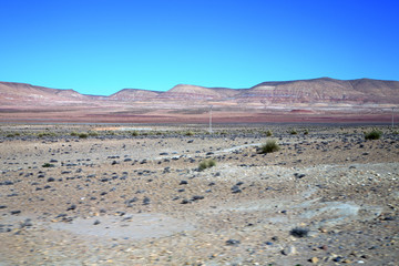 valley hill   in    dry mountain ground isolated