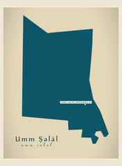 Modern Map - Umm Salal QA