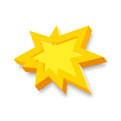 Obraz premium Bang explosion sign with 3D style