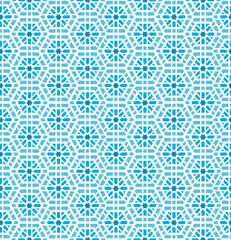 Oriental mosaic seamless pattern