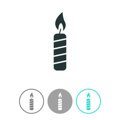 Candle vector icon.