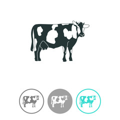 Cow vector icon.