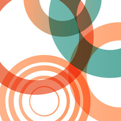 Obraz premium Abstract shapes vector background colorful bubbles