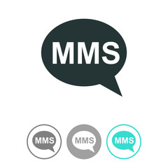 MMS cell phone text message icon.