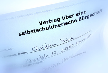 Bürgschaftsvertrag