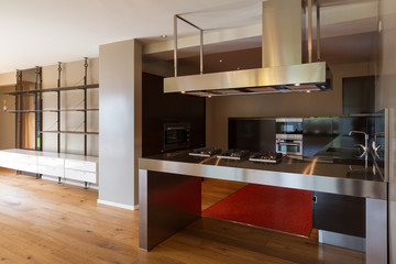 Modern kitchen of apartment