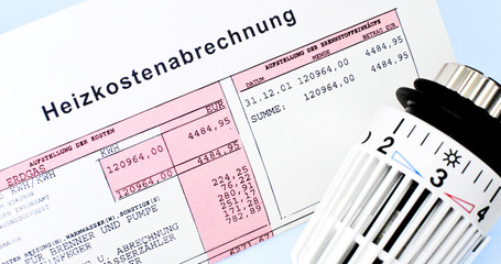 Heizkostenabrechnung mit Heizkörperthermostat