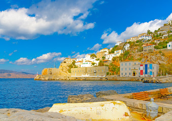At Hydra island in Greece