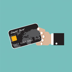 Credit Card Illustration Vector. EPS10