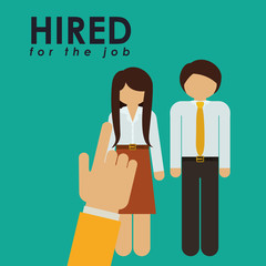 hired for the job design 