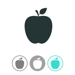 Apple vector icon.