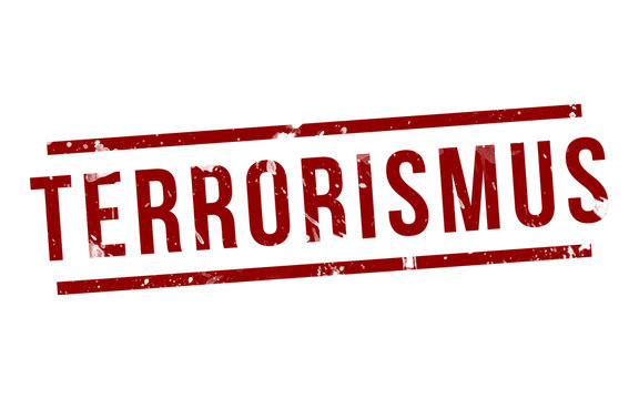 Terrorismus Schriftzug