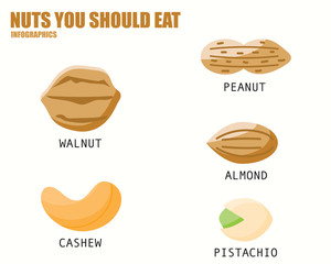 NUTS YOU SHOULD EAT infographics