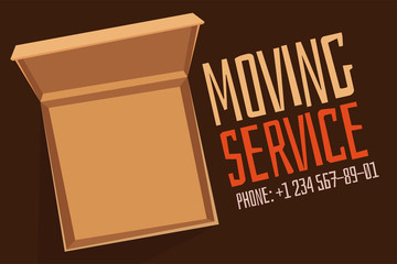 Move service box full vector illustration