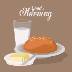 good morning breakfast design 