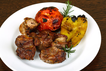 Grilled pork meat - shaslik