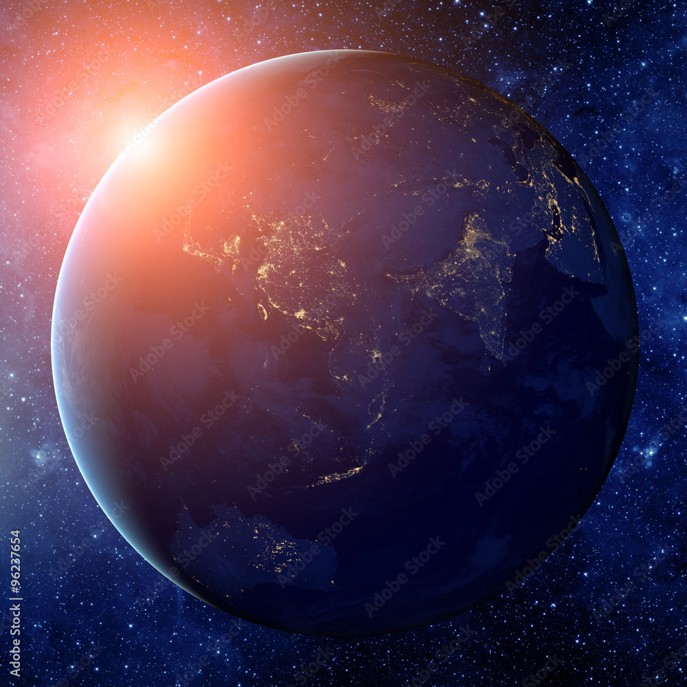 Wall mural planet earth from the space. some elements of this image furnish