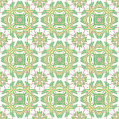 Italian traditional ornament, Mediterranean seamless pattern, tile design, vector illustration