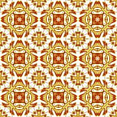 Italian traditional ornament, Mediterranean seamless pattern, tile design, vector illustration