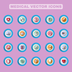 Medical vector icon set