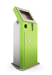 Green information kiosk.3d.