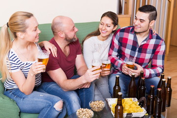 Two ordinary couples having fun