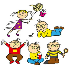 vector kids new style