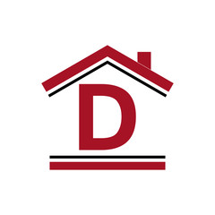 letter house real estate logo
