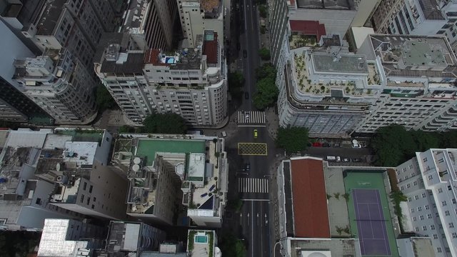 Aerial View of Copacabana Buildings, Rio de Janeiro, Brazil