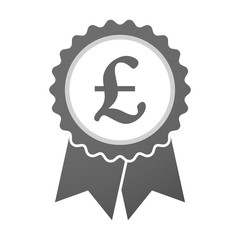 Obraz premium Vector badge icon with a pound sign