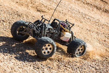 RC buggy in the desert