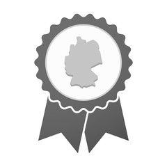 Vector badge icon with  a map of Germany