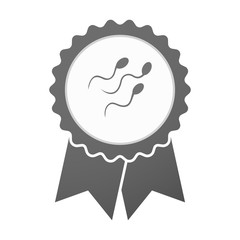 Vector badge icon with sperm cells