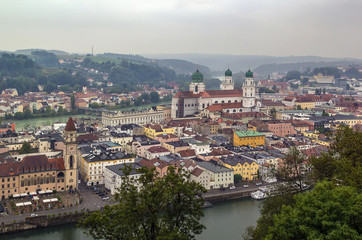Fototapeta na wymiar view of Passau, Germany